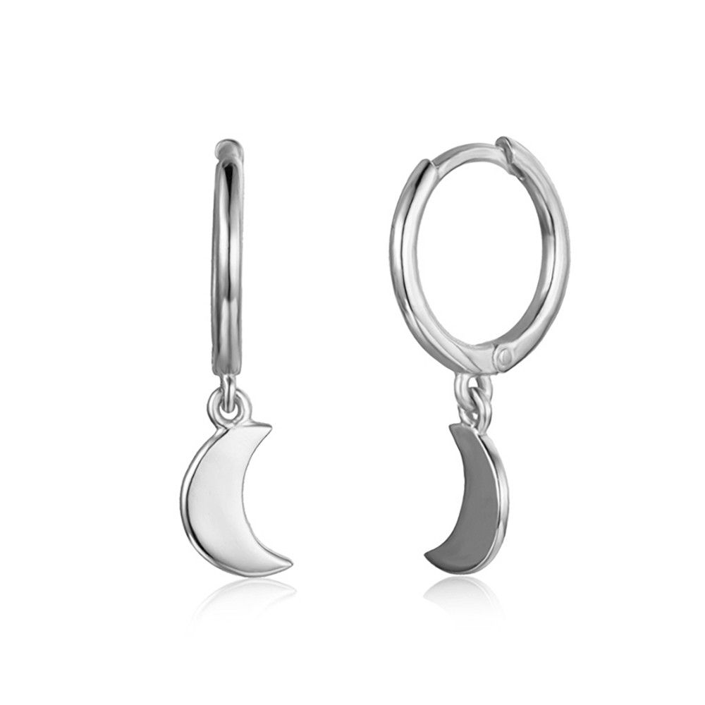 LUNA SILVER HOOPS