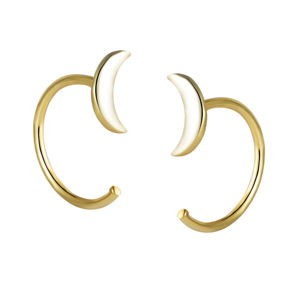 LUNAR ORBIT GOLD EARRINGS