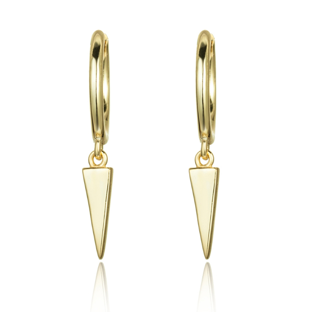TRIANGLE GOLD HOOPS