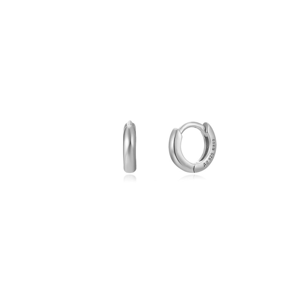 ROUND SMALL SILVER HOOPS