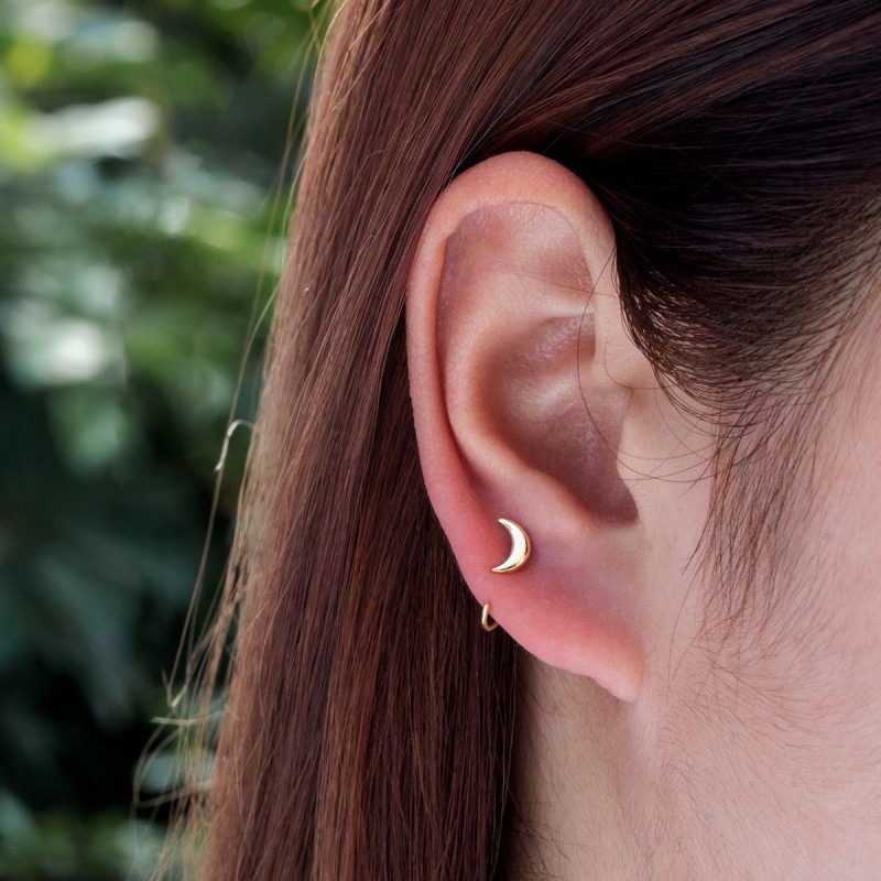 LUNAR ORBIT GOLD EARRINGS